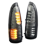 03-07 Ford Superduty Smoked Lens Amber Led Side Mirror Turn Signal Light DNA MOTORING
