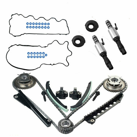 For 04-08 Ford F150 Lincoln 5.4L Triton Timing Chain Kit+Cam Phasers + VVT Valve SILICONEHOSEHOME