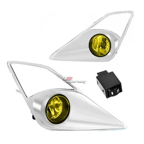 13-16 Toyota Frs/Ft86/Gt86 Yellow Tinted Oe Pair Fog Light Lamp+Bulb+Switch DNA MOTORING