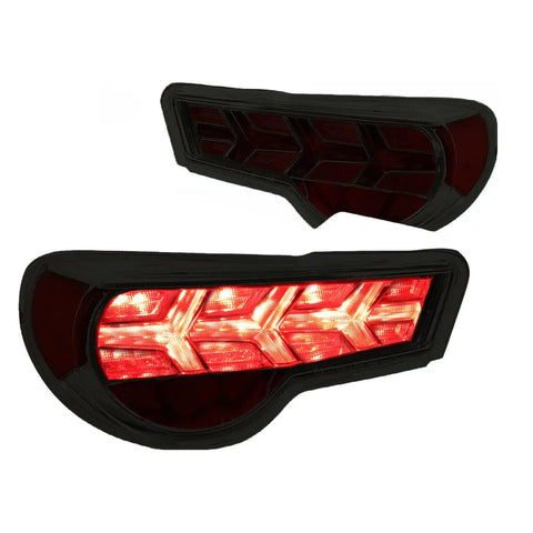 13-17 Fr-S/Brz [Sequential] Arrow Led Tail Lights Chrome Housing Smoked Lens DNA MOTORING