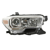 For 16-18 Toyota Tacoma Halogen Projector Headlight Right w/o LED DRL 2016-2018 F1 RACING