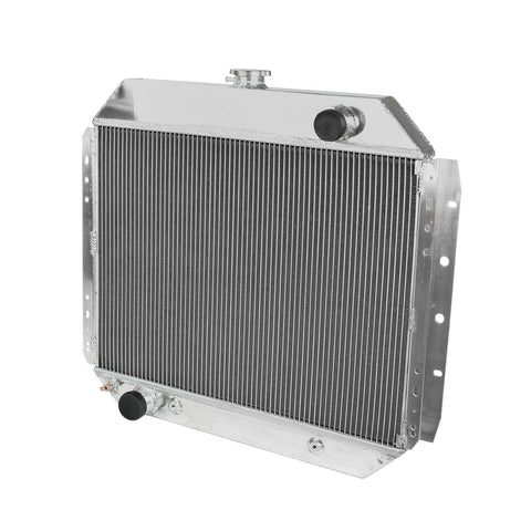 For 1971-1979 Ford F100 F150 F250 F350 / Bronco 2 Row Aluminum Racing Radiator SILICONEHOSEHOME