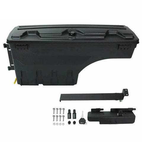 For 1987-2011 Dodge Ram Dakota Truck Bed Storage Tool Box Swing Case Driver Side BLACKHORSERACING