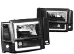 For 1991-1994 Ford Explorer Led Drl Bar Headlight Corner/ Bumper Lamps Black DNA MOTORING