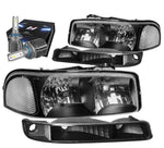 For 1994-2001 Ram 1500 2500 3500 Led Tinted/Clear Headlight W/Led Kit+Cool Fan DNA MOTORING