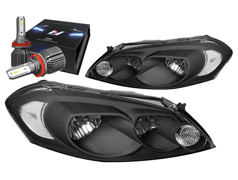 For 1996-1998 Honda Civic Ek Type-R Look Black Clear Side Headlight Lamp+Tools DNA MOTORING
