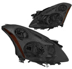 For 1999-2000 Honda Civic Ek/Ej Type-R Look Headlight W/Led Kit Slim Style Black DNA MOTORING