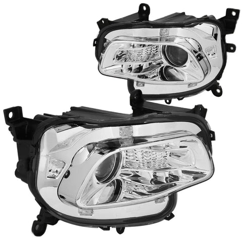 For 1999-2005 Pontiac Am Led Drl Black Amber Corner Headlight W/Led Kit+Cool Fan DNA MOTORING