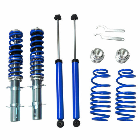 For 1999-2005 VW GOLF / GTI / JETTA / NEW BEETLE Street Coilover Kit Blue 99-05 SILICONEHOSEHOME