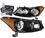 For 2000-2003 Nissan Sentra Driver Left Side Factory Style Headlight Lamp Black DNA MOTORING