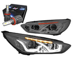 For 2001-2003 Honda Civic Sedan 4Dr Black Clear Side Headlight Head Lamps+Tools DNA MOTORING