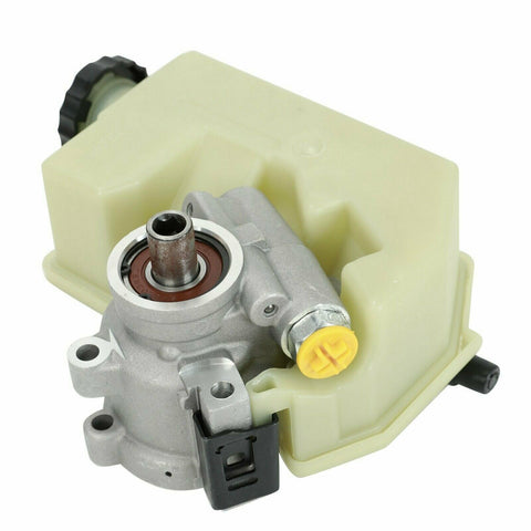 For 2002-2006 Jeep Liberty 2.4L 3.7L V6 SOHC Power Steering Pump With Reservoir SILICONEHOSEHOME