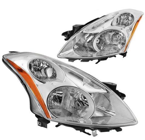 For 2003-2007 Chevy Silverado Avalanche Led Drl Bumper Headlight Chrome Clear DNA MOTORING