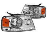 For 2003-2007 Honda Accord Led Drl Signal Headlight W/Led Kit+Cool Fan Smoked DNA MOTORING