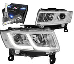 For 2004-2008 Ford F150 Black Housing Clear Corner Led Projector Headlight+Tools DNA MOTORING