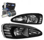 For 2004-2008 Grand Prix Gt Gt2 Oe Replace Headlight W/Led Kit+Cool Fan Black DNA MOTORING