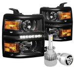 For 2004-2008 Pontiac Grand Prix Pair Chrome Amber Headlight/Lamps Replacement DNA MOTORING