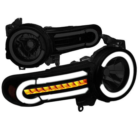 For 2004-2012 Chevy Colorado/Gmc Canyon Headlight Lamp W/Led Kit+Cool Fan Chrome DNA MOTORING