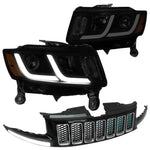 For 2004-2012 Colorado Canyon Dual Led Headlight Bumper Lamp+Tools Black/Clear DNA MOTORING