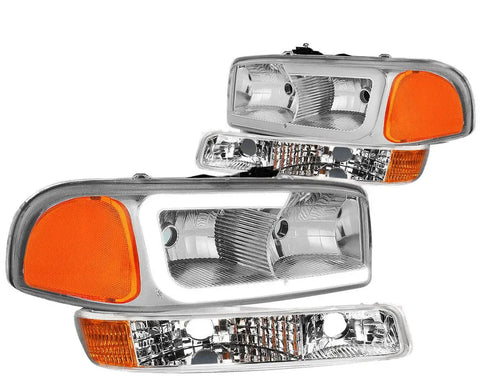 For 2005-2006 Toyota Camry Xv30 Headlight Head Lamps W/Led Kit Slim Style Smoked DNA MOTORING