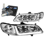 For 2006-2008 Ram 1500 Sequential Projector Headlight W/Led Kit Slim Style Black DNA MOTORING