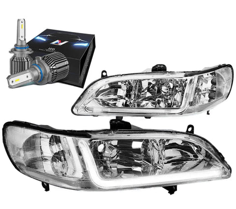 For 2006-2008 Ram 1500 Sequential Projector Headlight W/Led Kit Slim Style Black DNA MOTORING