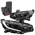 For 2006-2009 Ram Truck 1500 2500 3500 Headlight Lamp W/Led Kit+Cool Fan Black DNA MOTORING