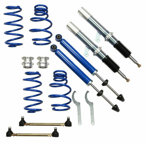 For 2006-2009 VW MK5 RABBIT/JETTA/GTI/R32 06-14 Audi A3 Street Coilover Kit Blue SILICONEHOSEHOME