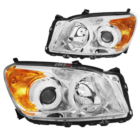 For 2006-2010 Vw Passat Projector Headlight Lamps W/Led Kit Slim Style Chrome DNA MOTORING