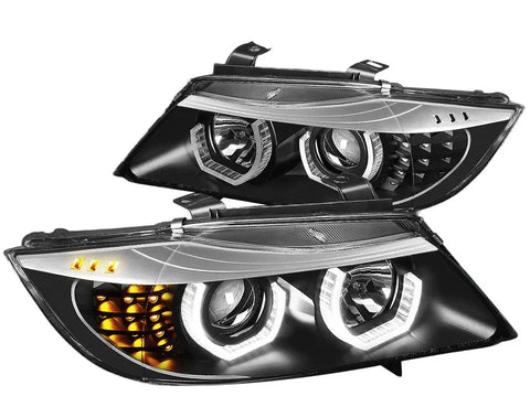 For 2007-2011 Honda Crv Oe Style Headlight Head Lamps W/Led Kit+Cool Fan Smoked DNA MOTORING