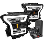 For 2007-2014 Tahoe Led Drl Sequential Chrome Clear Projector Headlight+Tools DNA MOTORING