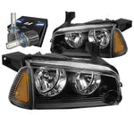 For 2007-2014 Tahoe Suburban Led Drl Bar Sequential Signal Projector Headlights DNA MOTORING