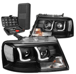 For 2007-2014 Tahoe Suburban Led Drl Bar+Sequential Signal Projector Headlight DNA MOTORING