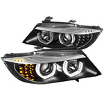 For 2007-2014 Tahoe Suburban Led Drl Headlight W/Led Kit+Cool Fan Tinted/Clear DNA MOTORING