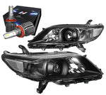 For 2007-2014 Toyota Fj Cruiser Led Drl C-Halo Driving Headlight Lamp Set Chrome DNA MOTORING