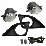For 2009-2010 Toyota Corolla Clear Bumper Driving Fog Lights+Switch Left+Right F1 RACING