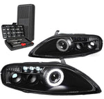 For 2009-2012 Toyota Rav4 Projector Headlight Lamps W/Led Kit+Cool Fan Chrome DNA MOTORING