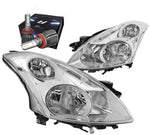 For 2010-2012 Nissan Altima Sedan Headlights W/Led Kit+Cool Fan Chrome/Clear DNA MOTORING
