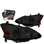 For 2010-2013 Mazda 3 Black/Clear Corner Projector Headlight W/Led Kit+Cool Fan DNA MOTORING