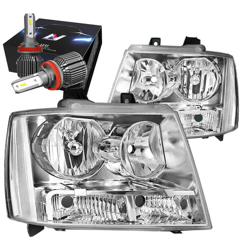 For 2011-2013 Dodge Durango Pair Smoked Housing Amber Side Headlight/Lamps Lh+Rh DNA MOTORING
