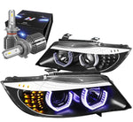For 2011-2020 Sienna Xl30 Headlight Lamps W/Led Hid Kit+Cooling Fan Smoked/Amber DNA MOTORING