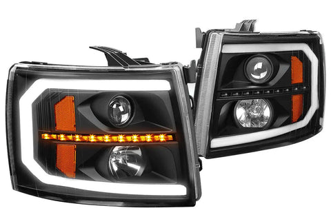 For 2012-2014 Ford Focus Mk3 Turn Signal Headlight W/Led Kit Slim Style Chrome DNA MOTORING