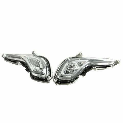 For 2012-2016 Hyundai Accent Chrome Clear Driving Fog Light Front Bumper Lamps SILICONEHOSEHOME