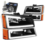 For 2013-2015 Toyota Rav4 Xa40 Projector Headlights W/Led Kit Slim Style Smoked DNA MOTORING