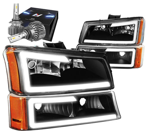 For 2013-2015 Toyota Rav4 Xa40 Projector Headlights W/Led Kit Slim Style Smoked DNA MOTORING