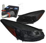 For 2013-2016 Ford Escape Side Signal Headlight Lamp W/Led Kit+Cool Fan Smoked DNA MOTORING