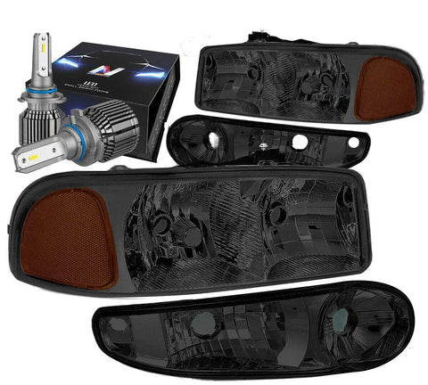 For 2014-2016 Forte 5 Koup Black Clear Signal Projector Headlight Lamps+Tools DNA MOTORING