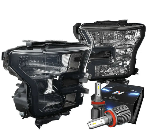 For 2014-2016 Grand Cherokee Projector Headlight Lamp+Led Drl Front Mesh Grille DNA MOTORING