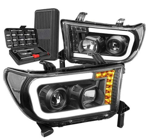 For 2014-2016 Mazda 3 Projector Headlight Oe Replace W/Led Kit+Cool Fan Smoked DNA MOTORING