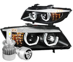 For 2014-2018 Jeep Cherokee Projector Headlights Led Drl Turn Signal Lamp Black DNA MOTORING